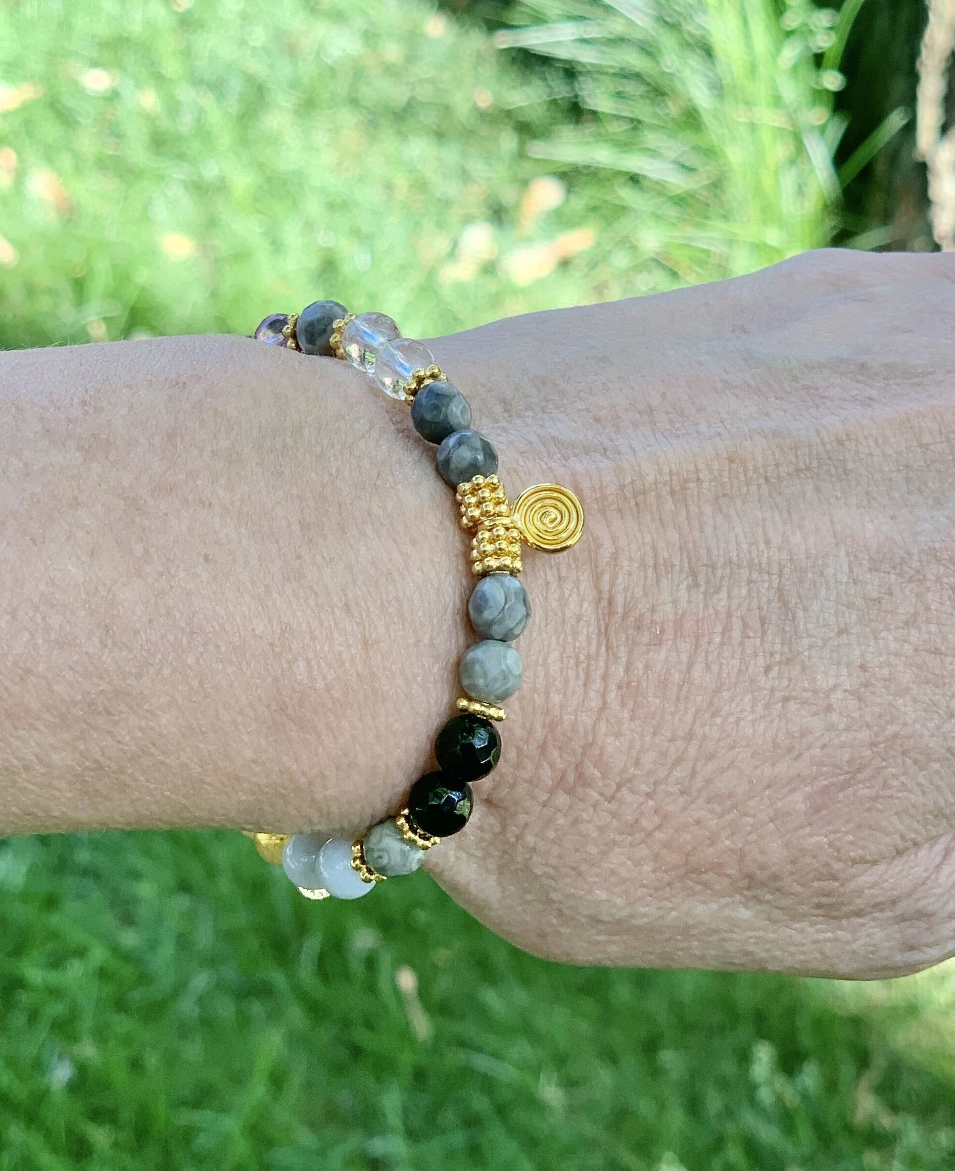 Balanced Chakras Dainty Mala Bracelet