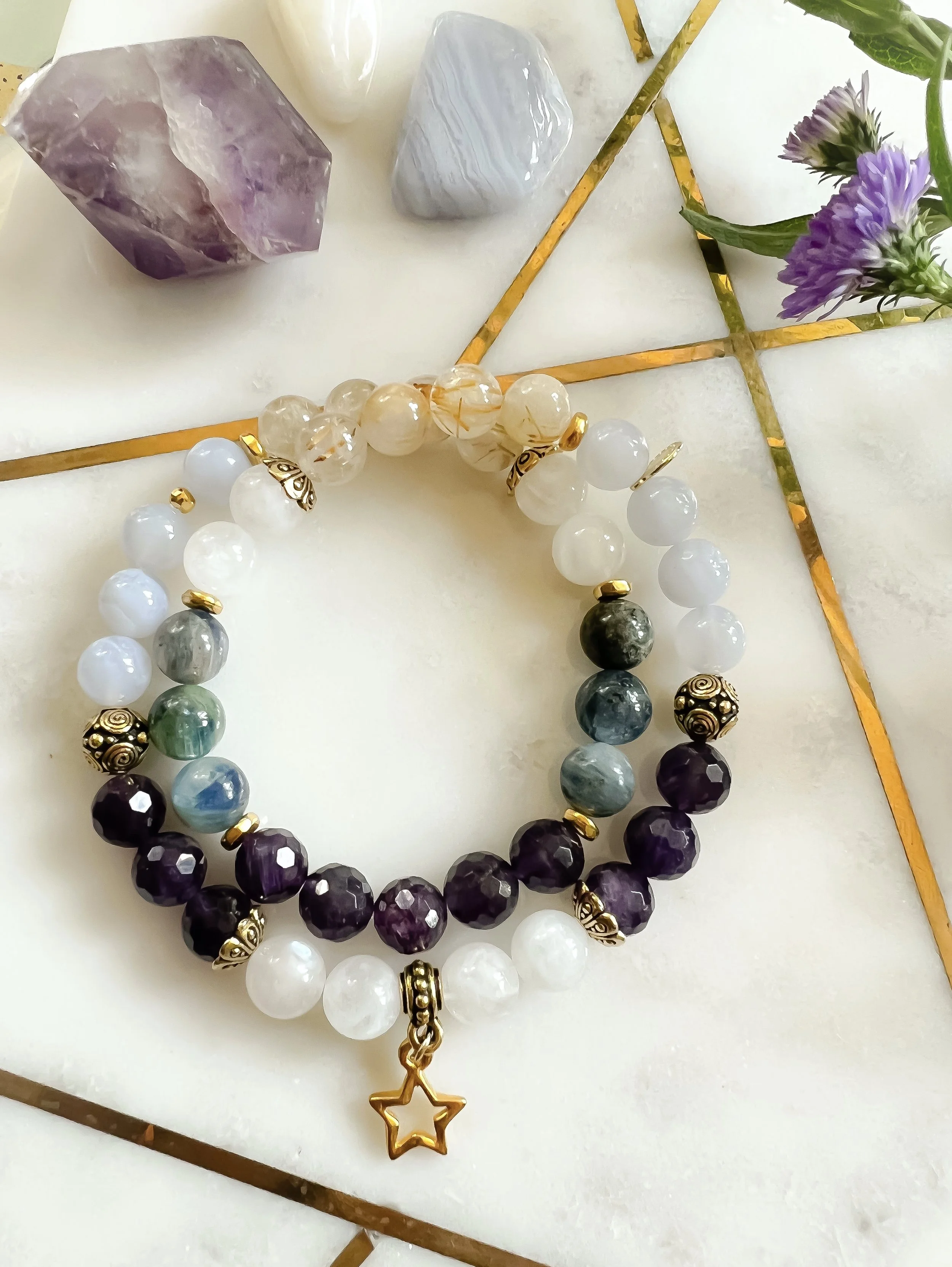 New Beginnings Mala Wrap Bracelet