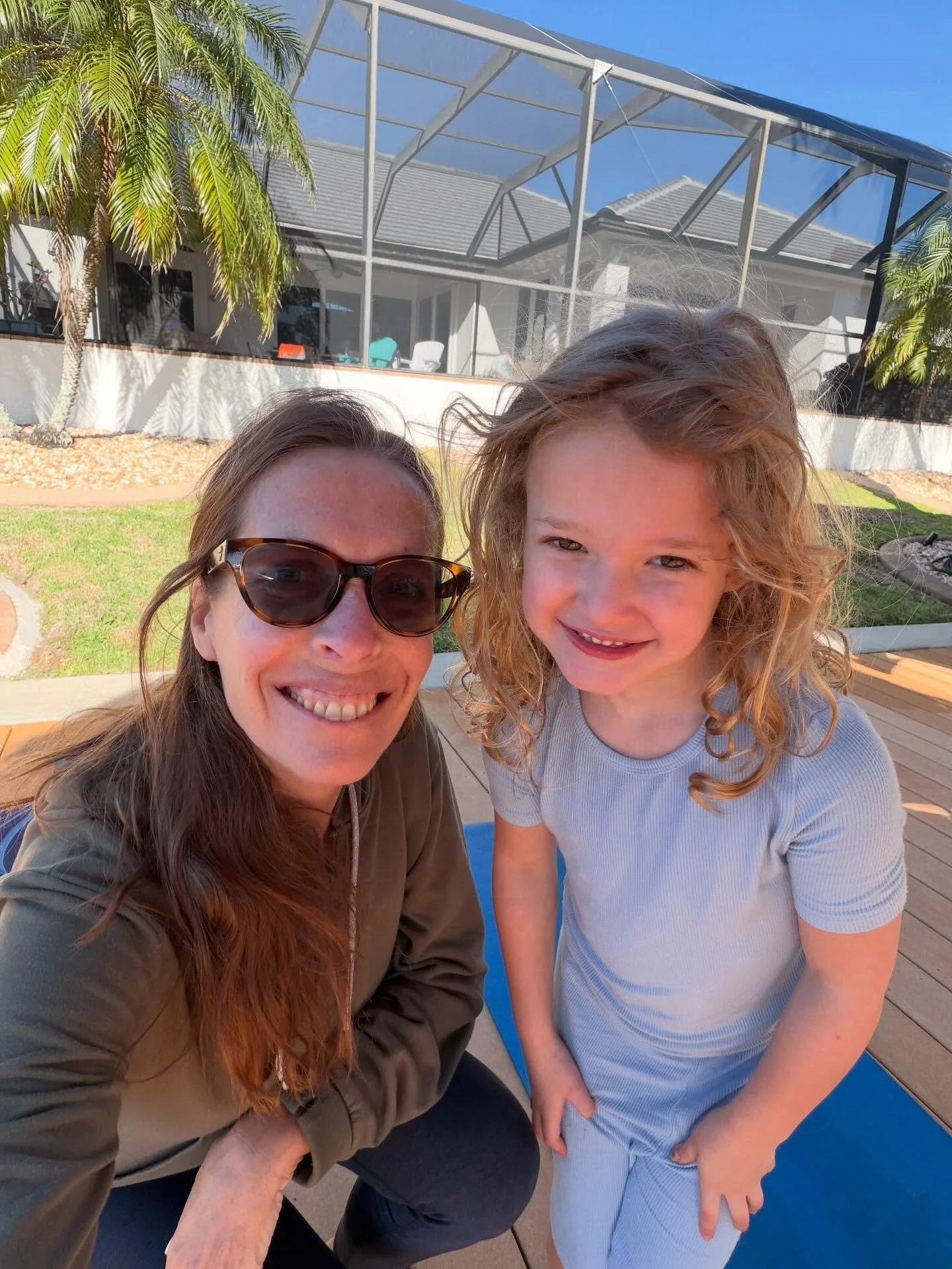 How is it already April?! My March yoga views from Florida&hellip;

My niece&rsquo;s sweet face. She managed to hang in and do a full hour of yoga one day! She could do almost all the poses. The others we decided might be 10-year-old poses. (She&rsqu