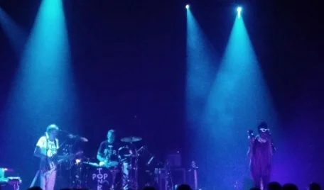 Kevin Haskins (drums) & Daniel Ash (singer, right) in Poptone (taken from Toronto show, Sep 29, 2017)