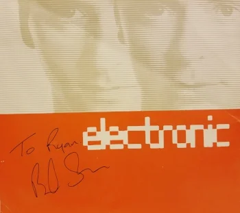 My autograph from Barney, obtained by my brother