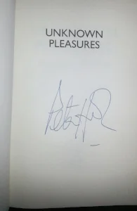 My Peter Hook autograph in his Joy Division book, which I obtained after his show at The Hoxton in Toronto, 2013