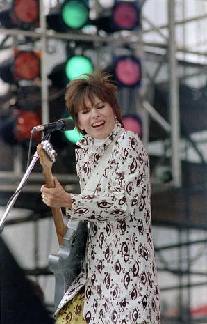 Hynde and Pretenders playing at Live Aid, July 1985