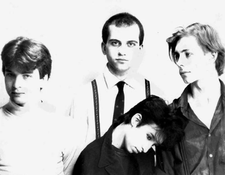 The next line-up, clockwise: Tom Ferris, Cal Stephenson, Mark Jowett, Michella Arrichiello.