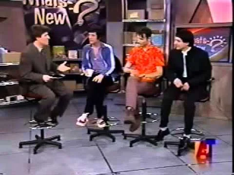 The only photo of Modern English to be found from this era, a YouTube still taken from an MTV performance and interview. L to R: Robbie Grey, Matthew Shipley, & Ted Mason.