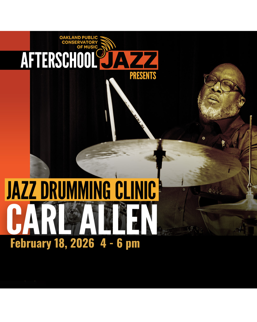 Carl Allen Jazz Drumming Clinic Feb 16-2026