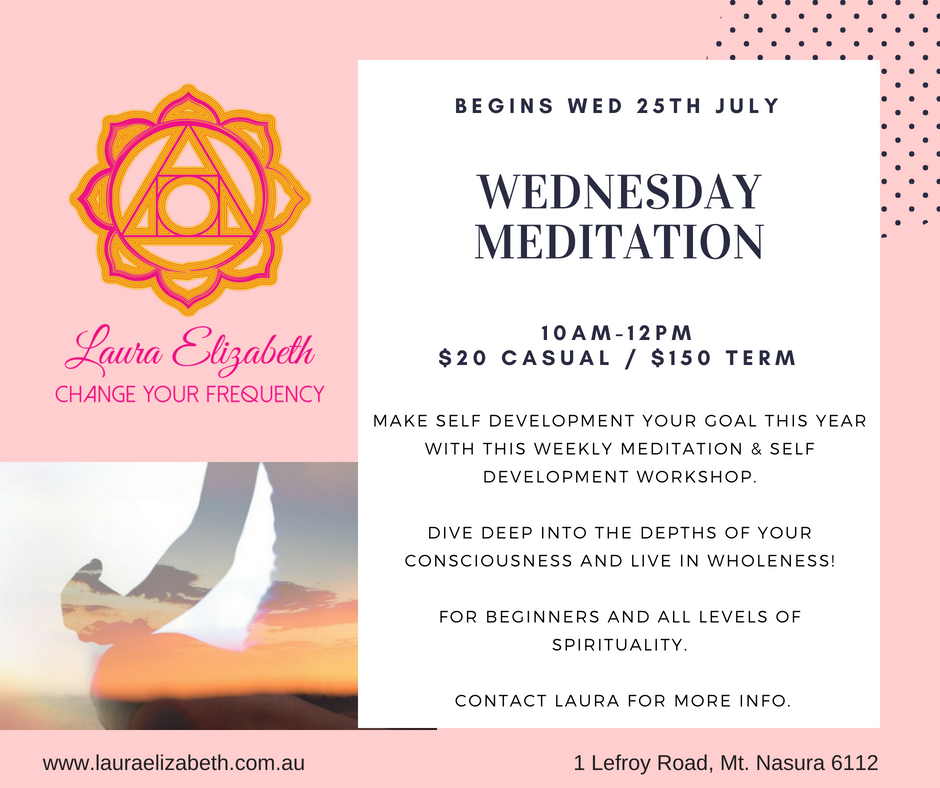 Weekly Meditation / Self Development Group — Laura Elizabeth