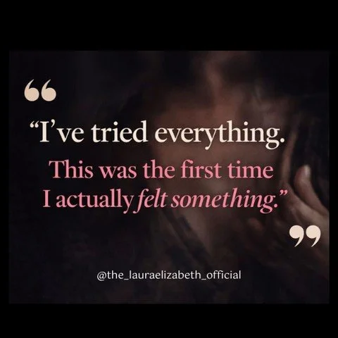 That&rsquo;s what one woman said after doing just one of the processes I&rsquo;ll teach you inside this workshop.⁠
⁠
Not because it was magic.⁠
But because it was finally safe for her body to feel.⁠
⁠
Let&rsquo;s be real:⁠
You don&rsquo;t need anothe