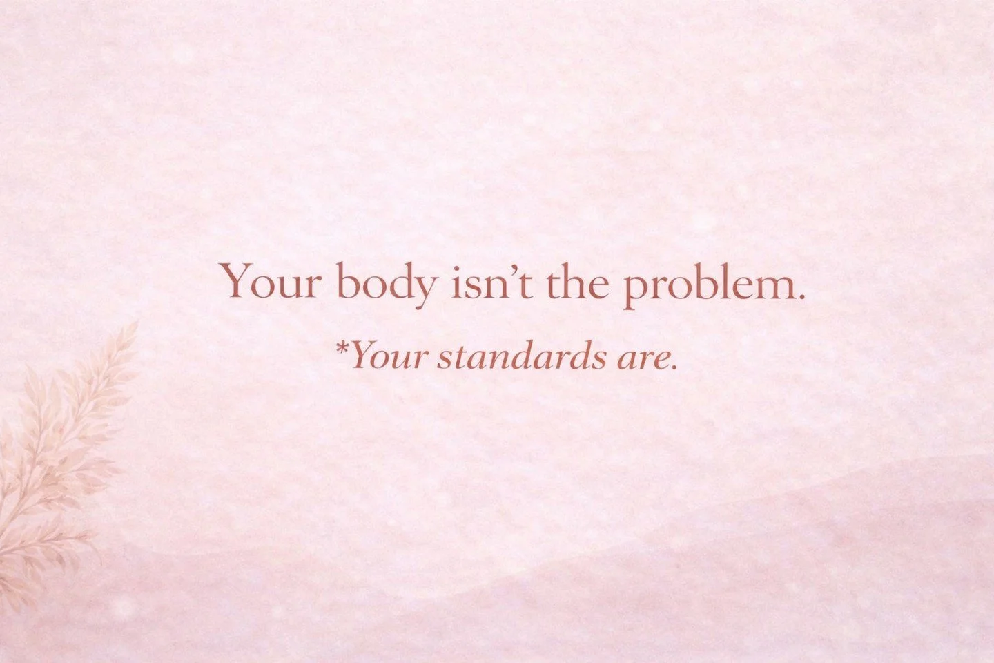 Your body isn&rsquo;t the problem. ⁠
Your standards are.⁠
⁠
You say you feel disconnected.⁠
Numb. ⁠
Turned off. ⁠
Low libido.⁠
⁠
But look at what your body has been experiencing:⁠
⁠
Touch that isn&rsquo;t present ⁠
Moments that don&rsquo;t feel good 