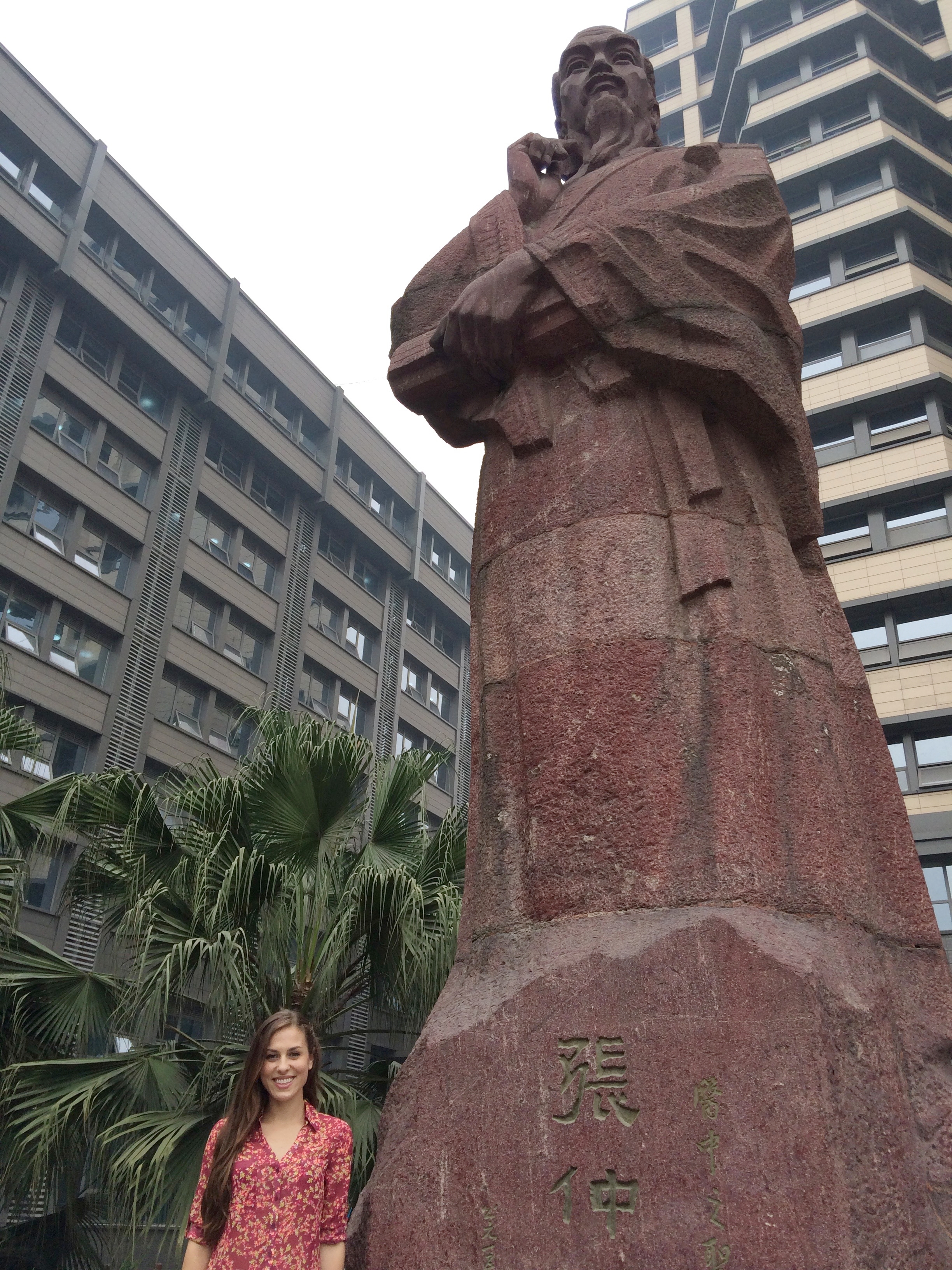 Zhang Zhong Jing Statue - Chengdu University of Traditional Chinese Medicine