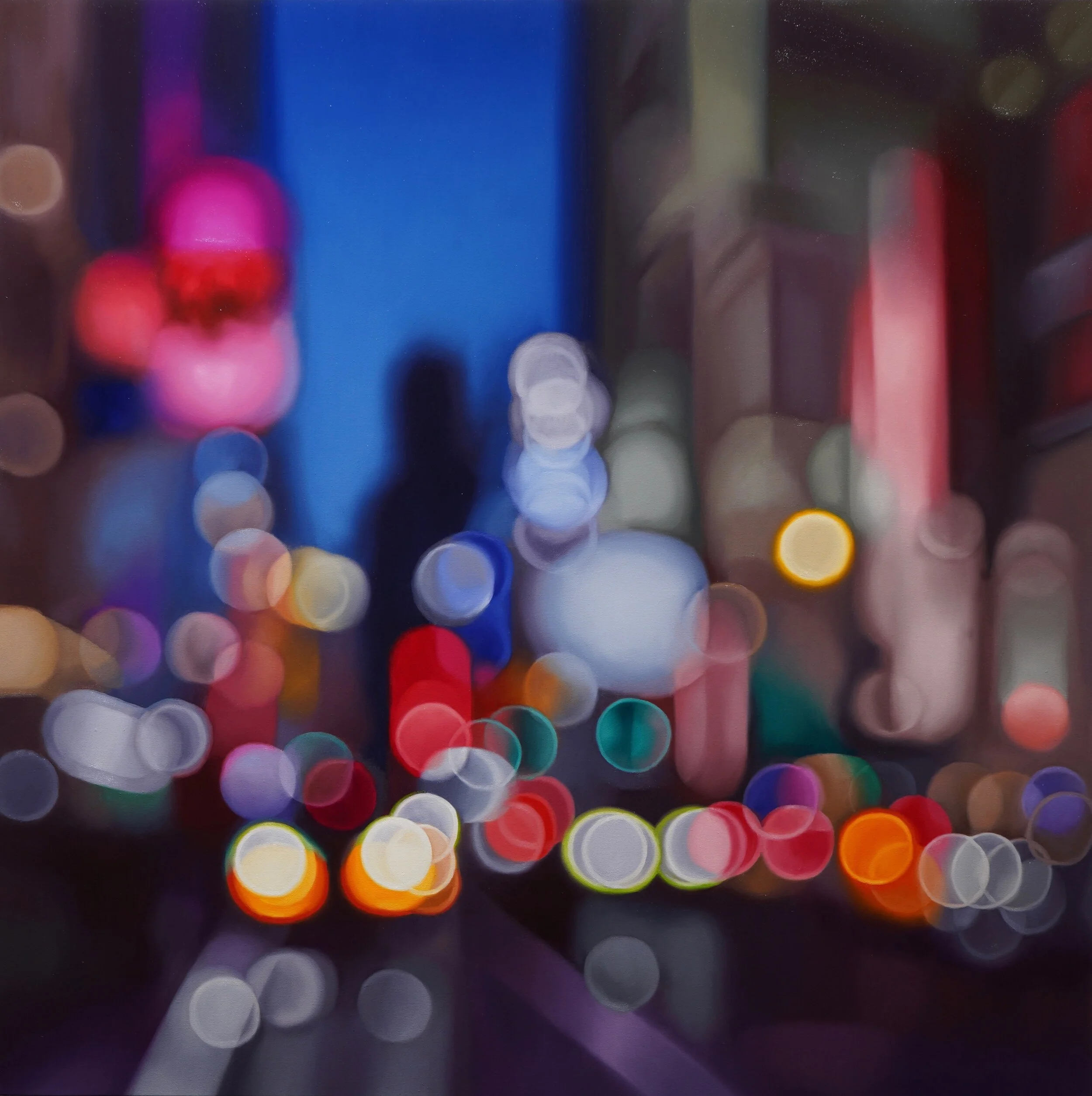 plumb - 120cm x 120cm, oil on canvas