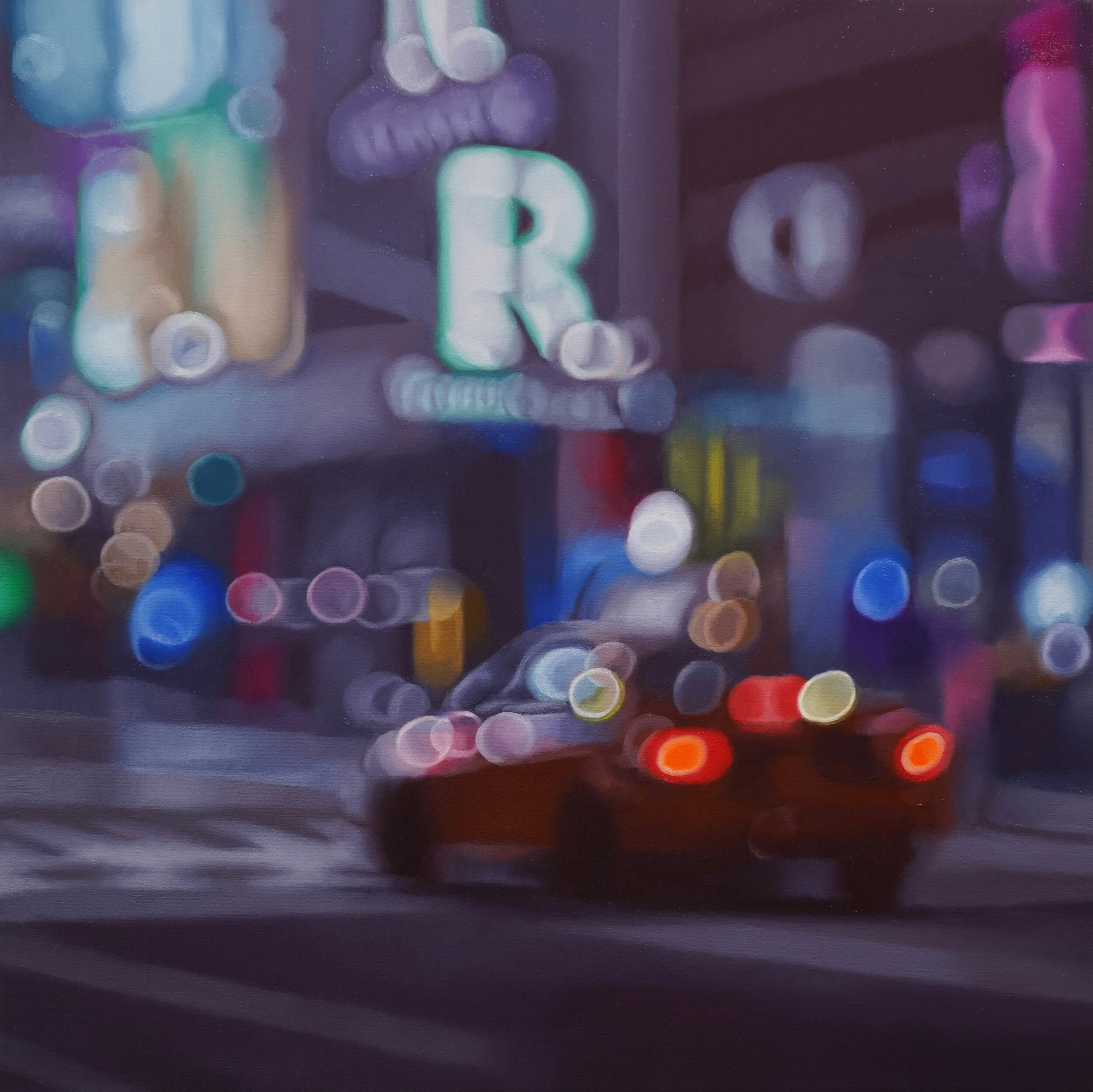 cab - 55cm x 55cm, oil on canvas