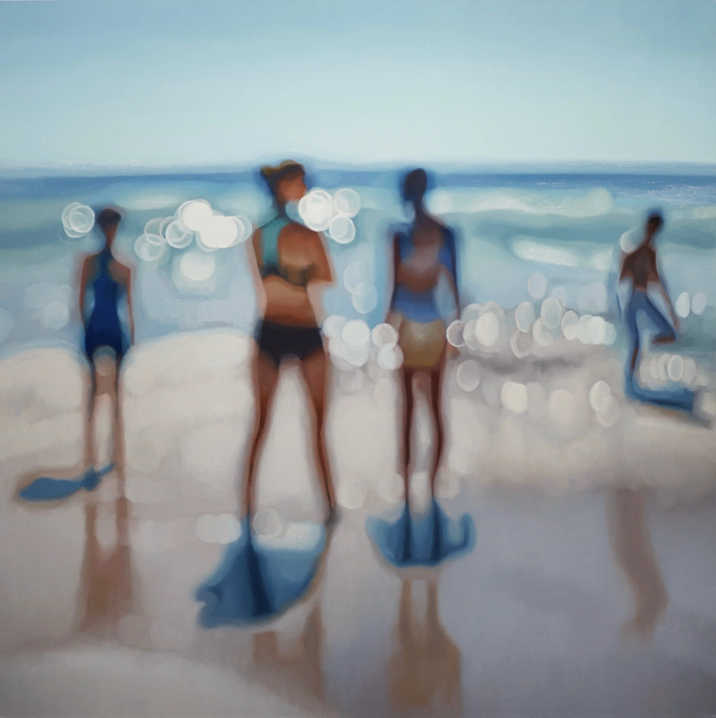 glassy II - 120cm x 120cm, oil on canvas