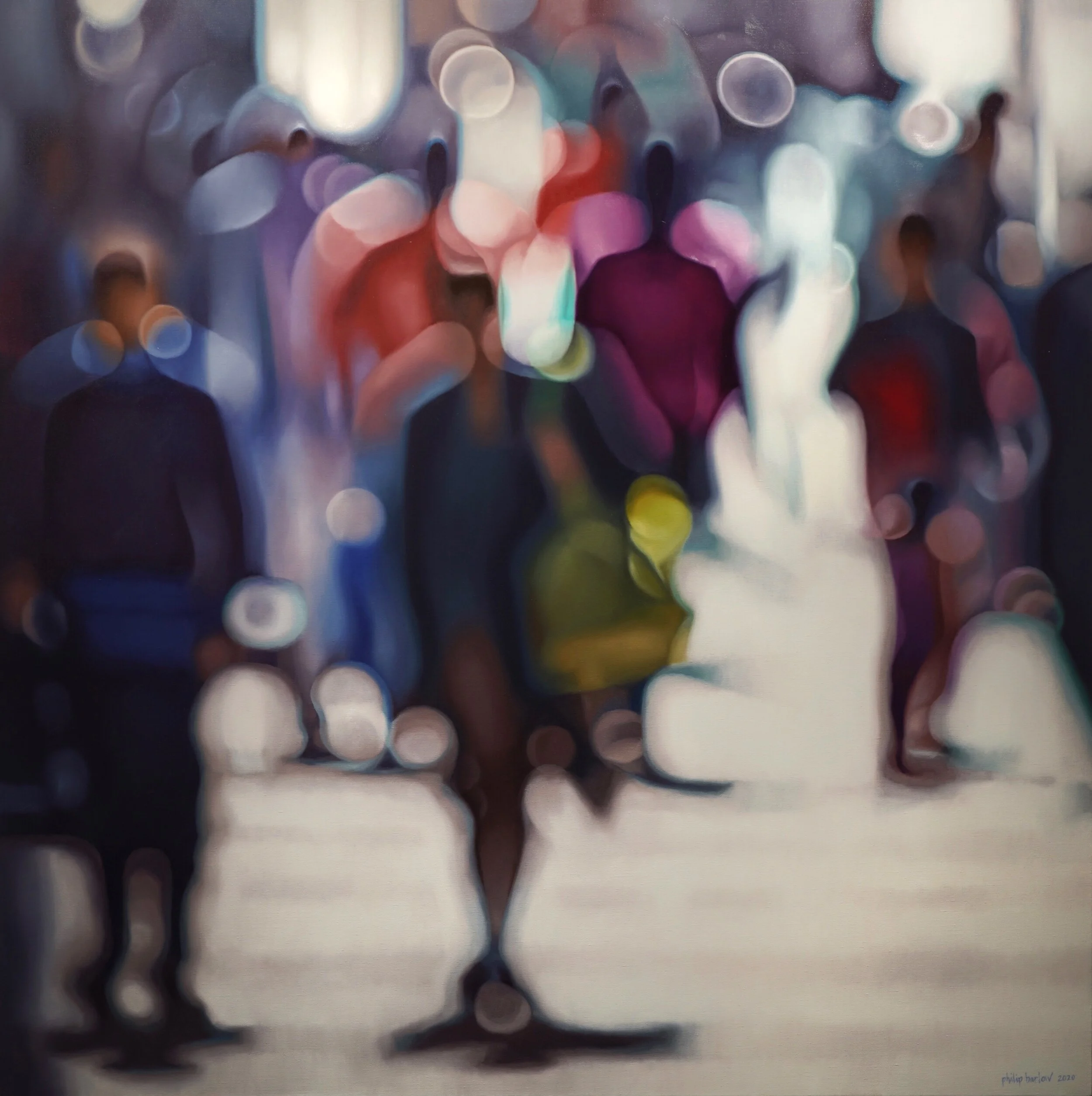 space between - 2m x 2m, oil on canvas