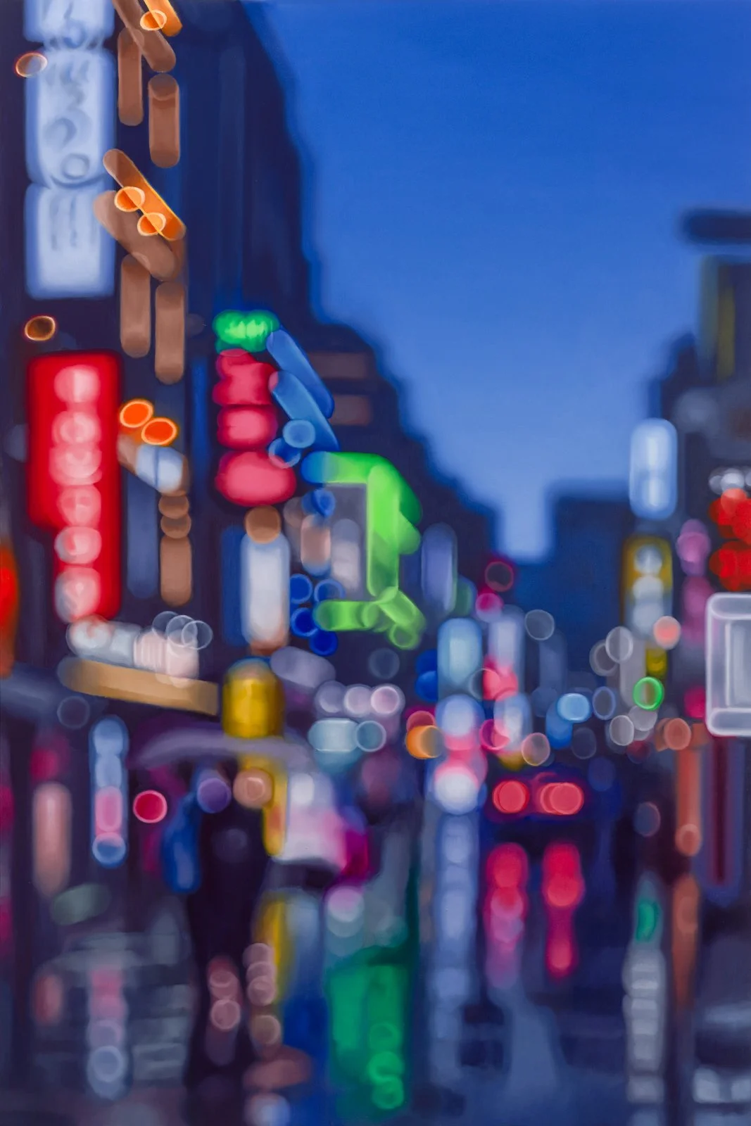 rain walkers - 1.2m x 1.8m, oil on italian linen