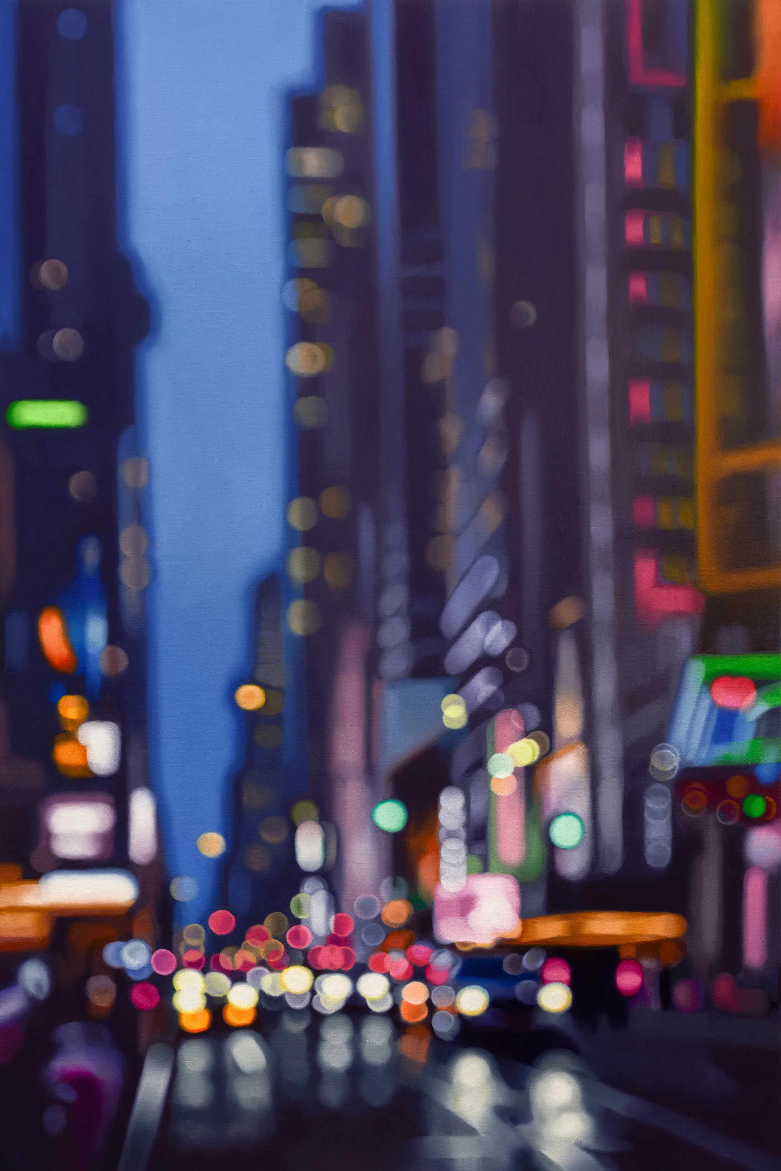 electric canyon - 120cm x 80cm, oil on italian linen