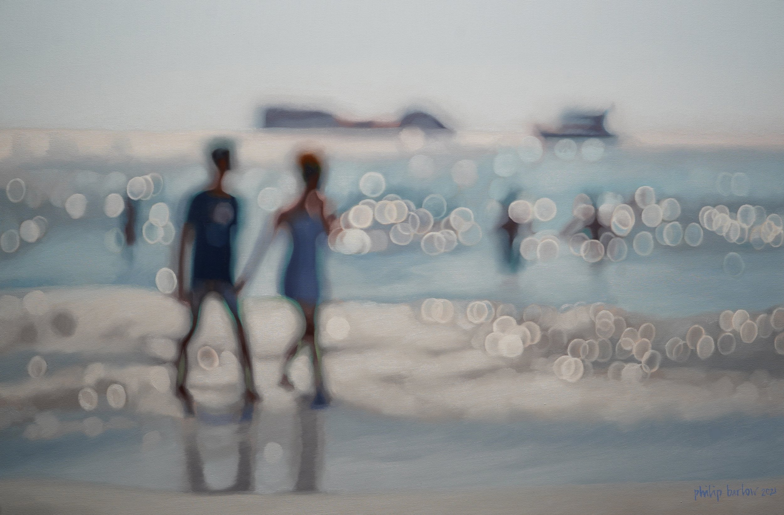 silver shore - 80cm x 120cm, oil on canvas