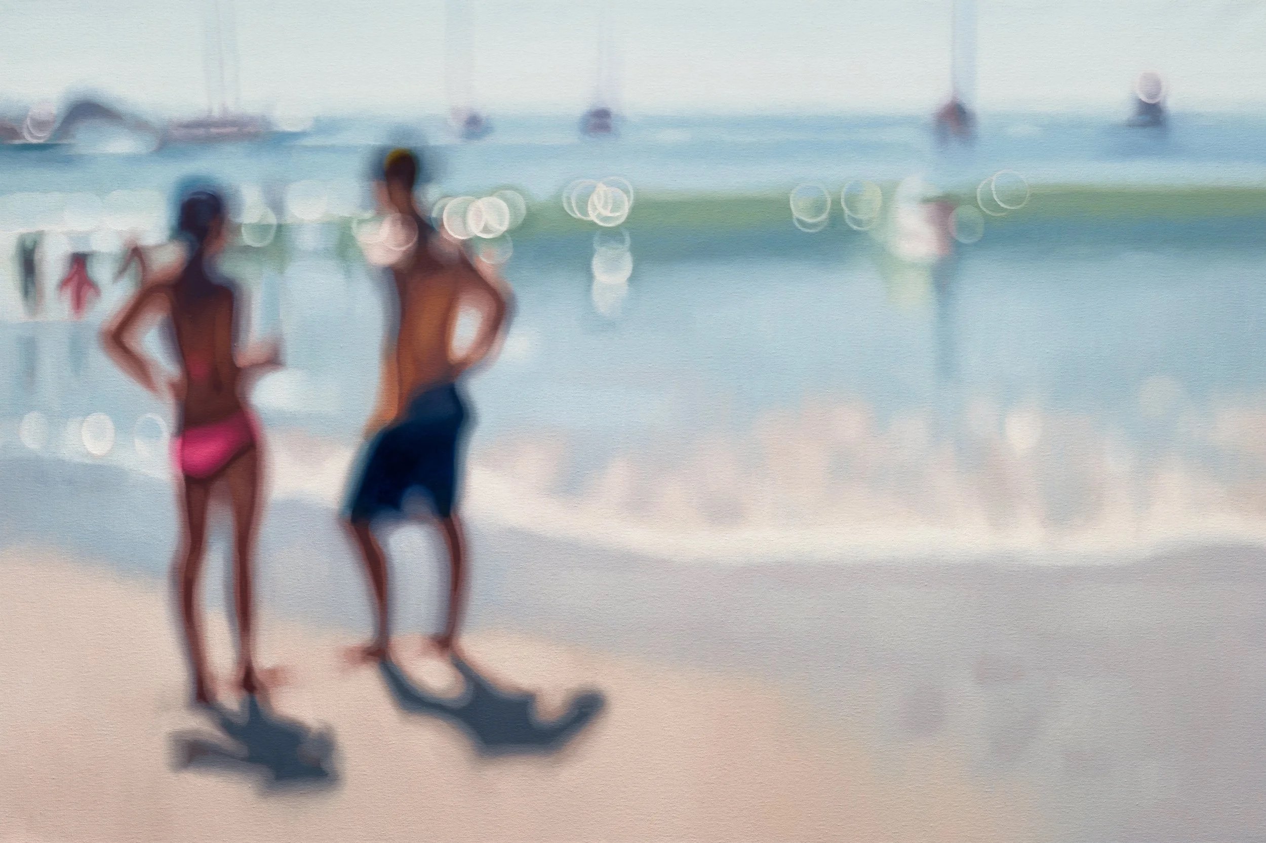 glassy IV - 1.2m x 1.8m, oil on linen