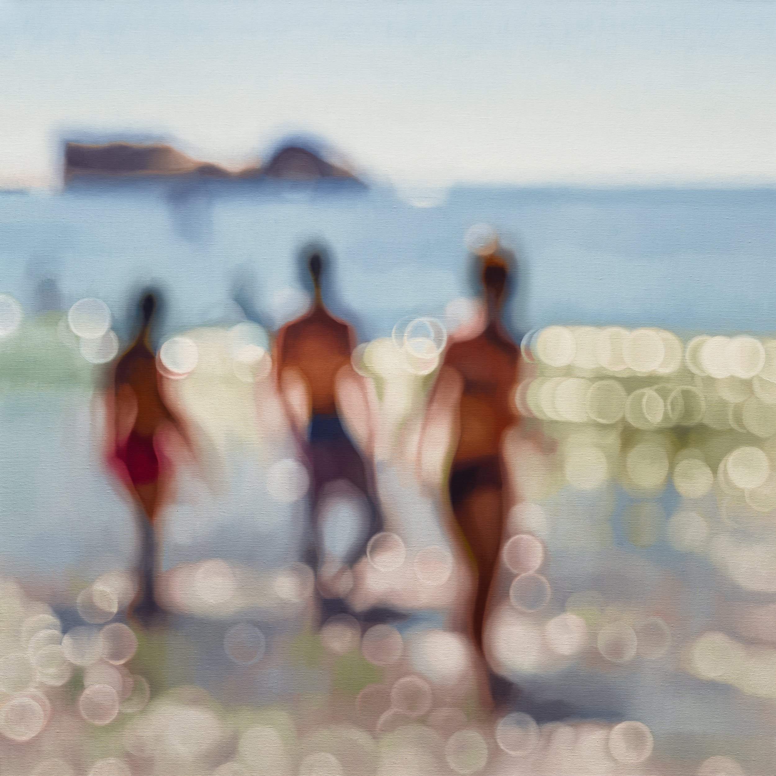 shallows - 120cm x 120cm, oil on linen
