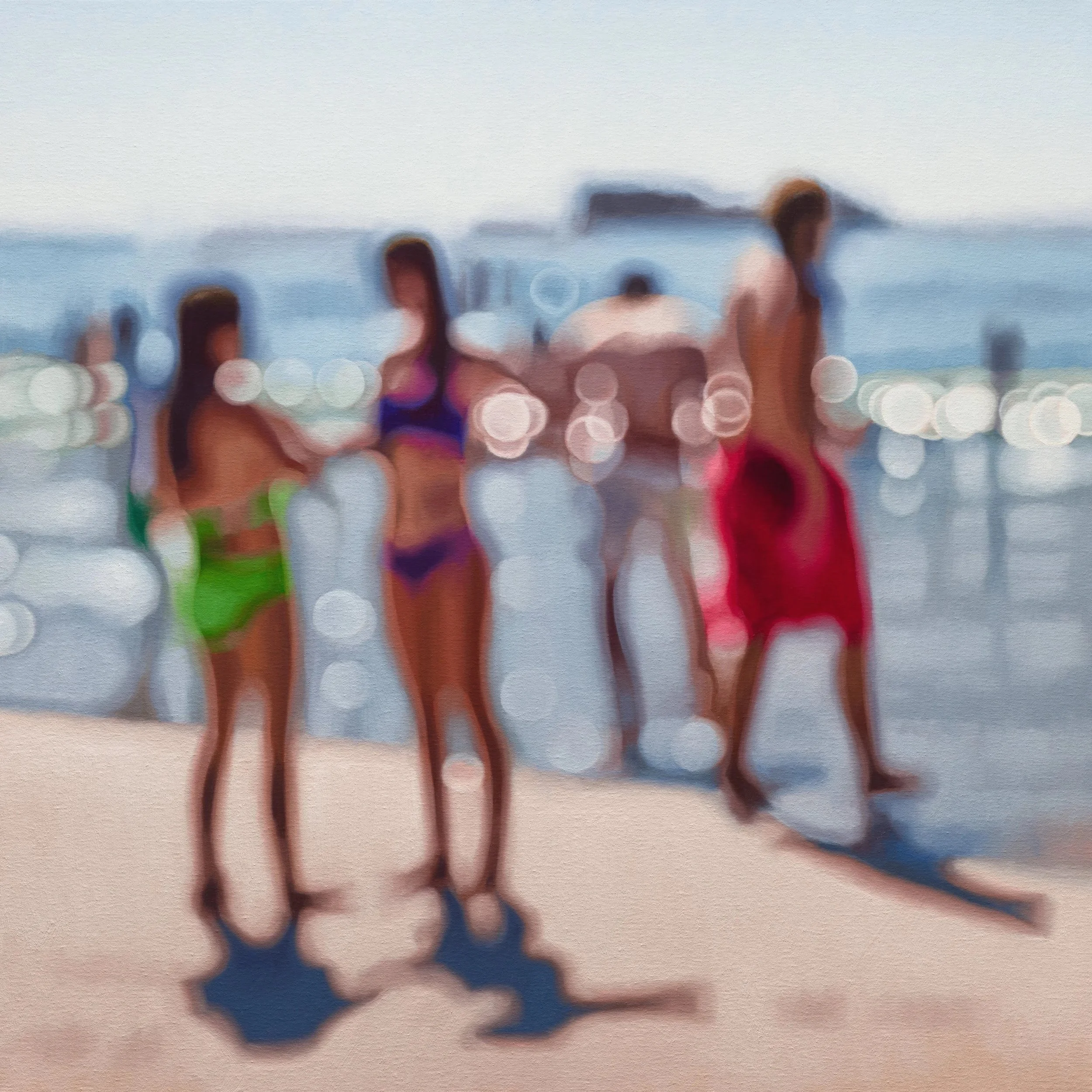 sun - 1.2m x 1.2m, oil on linen
