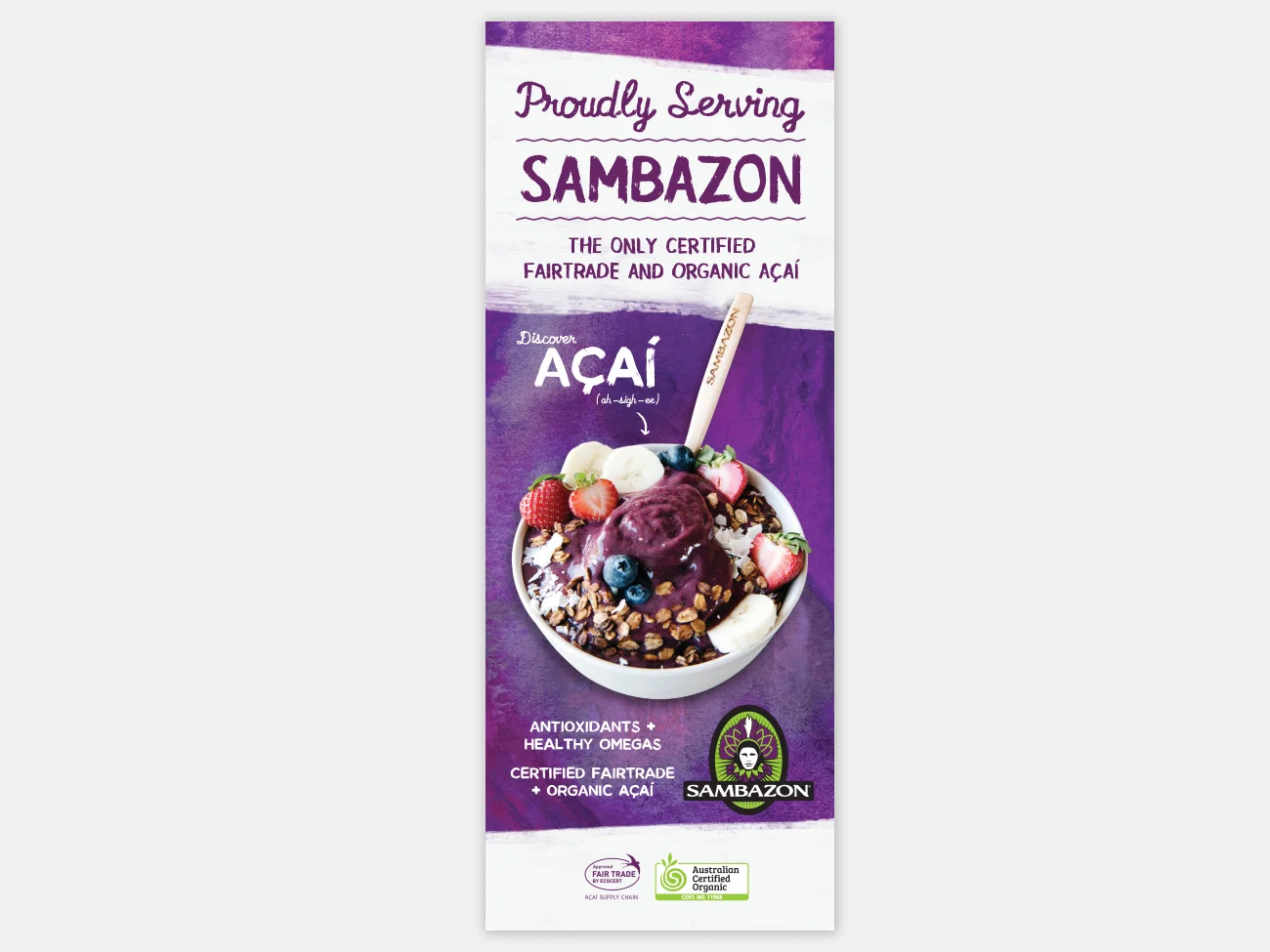 Sambazon retail banner
