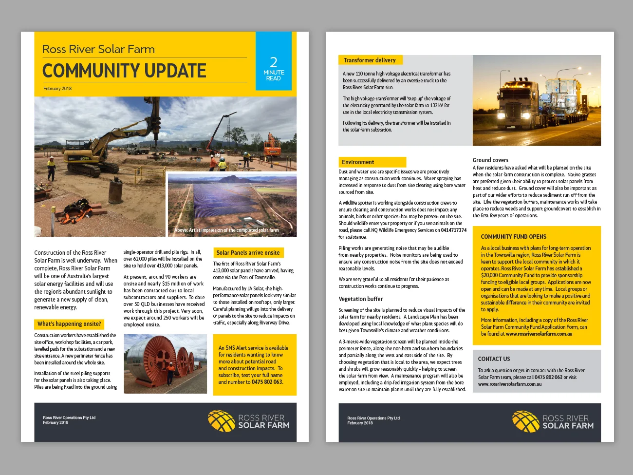 Ross River Solar Farm Community Update