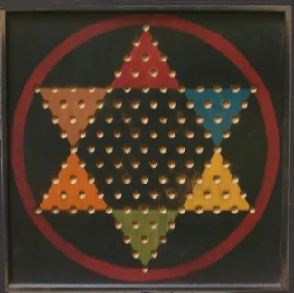 Black Chinese Checker Board