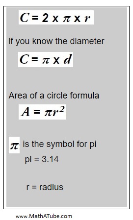 Printable math worksheets radius diameter