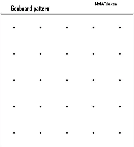 Free Printable Geoboard Patterns