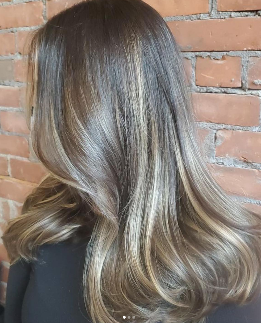 long hair balayage