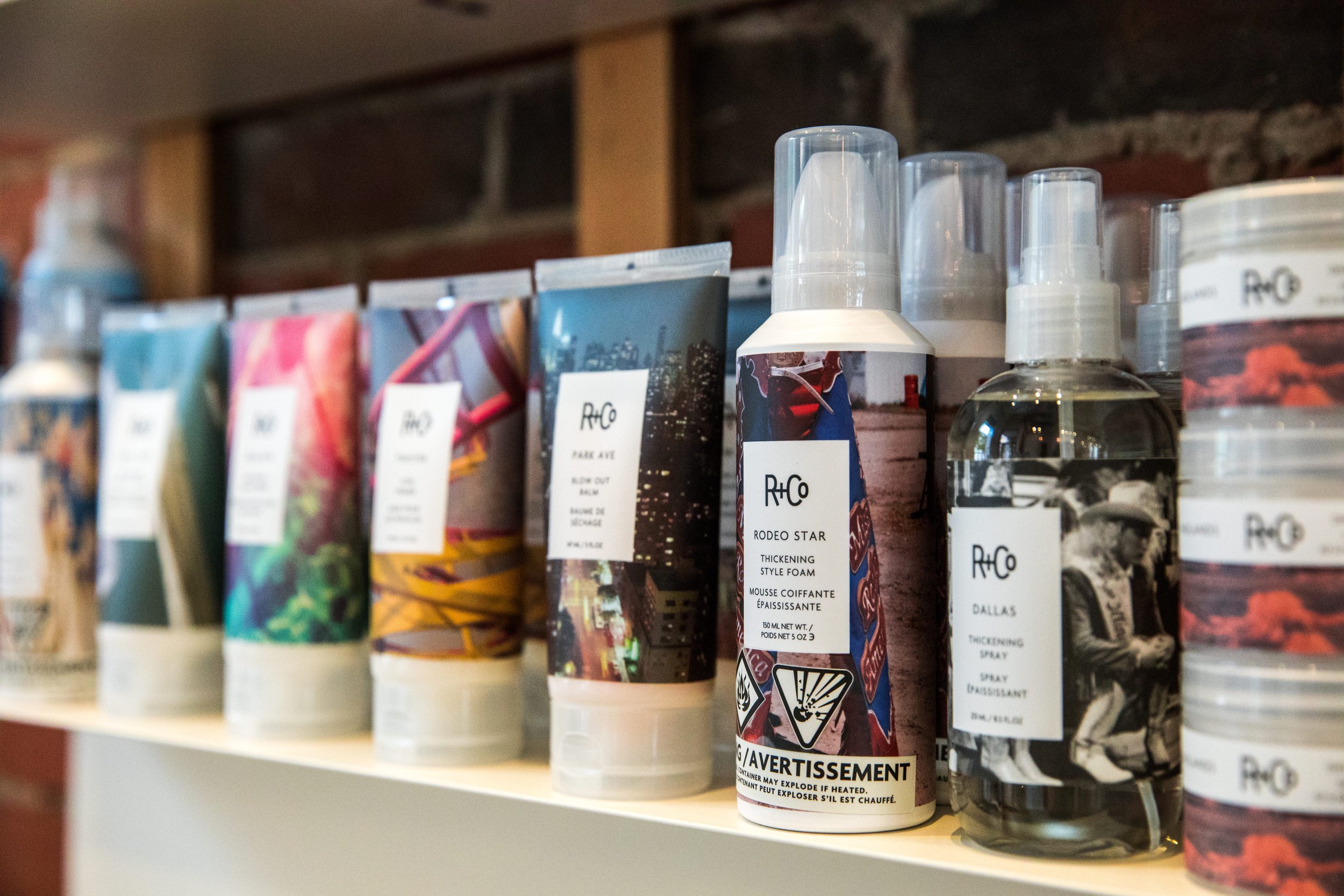 Hair products R &amp; Co. in Toronto East end hair salon Lone and Co.