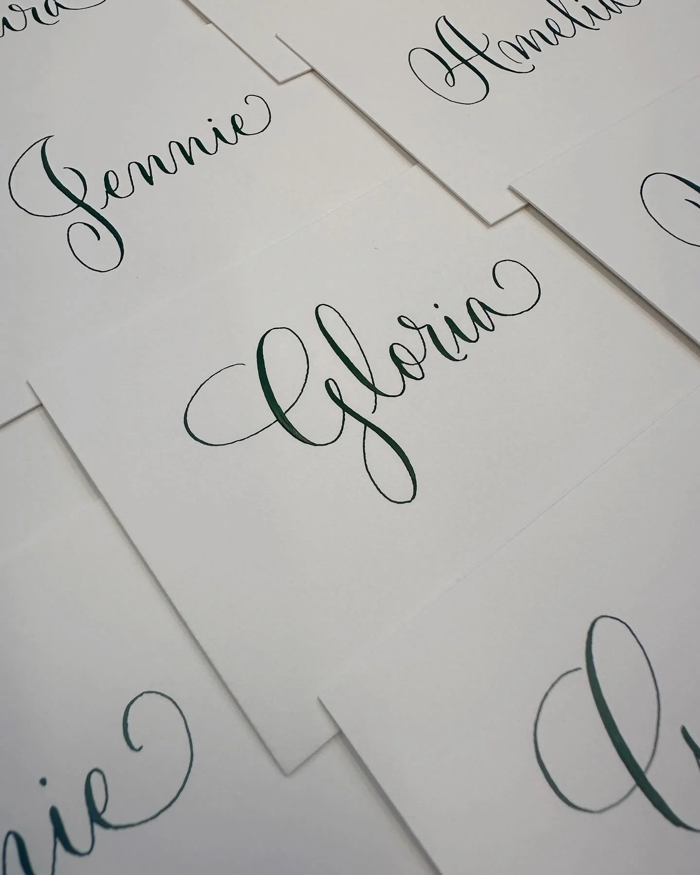 A cheerful place card is one of my favorite things! 🌴 

#pointedpen #dallascalligrapher #placecards