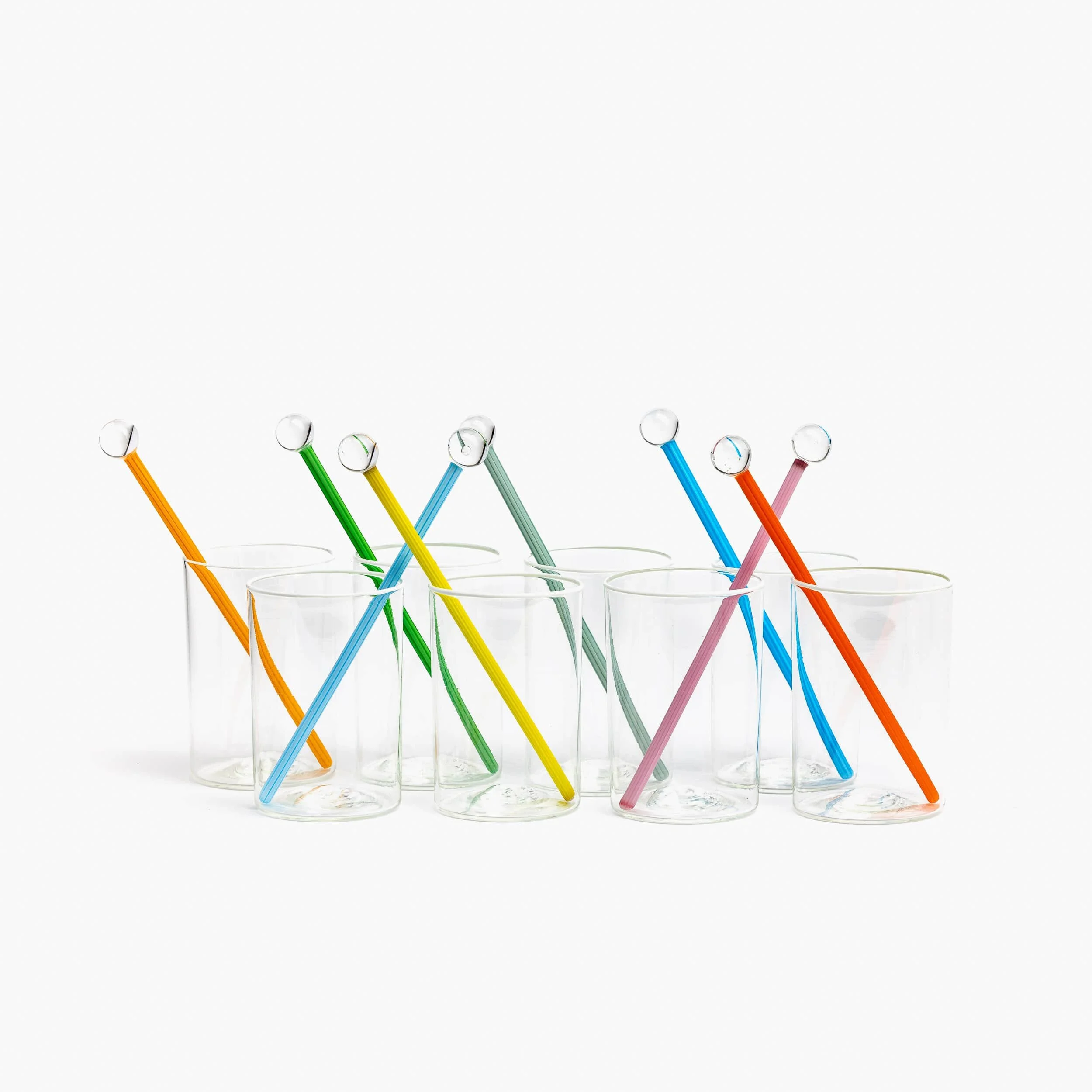 SET OF 8 PRIMAVERA COCKTAIL STIRRERS — YALI