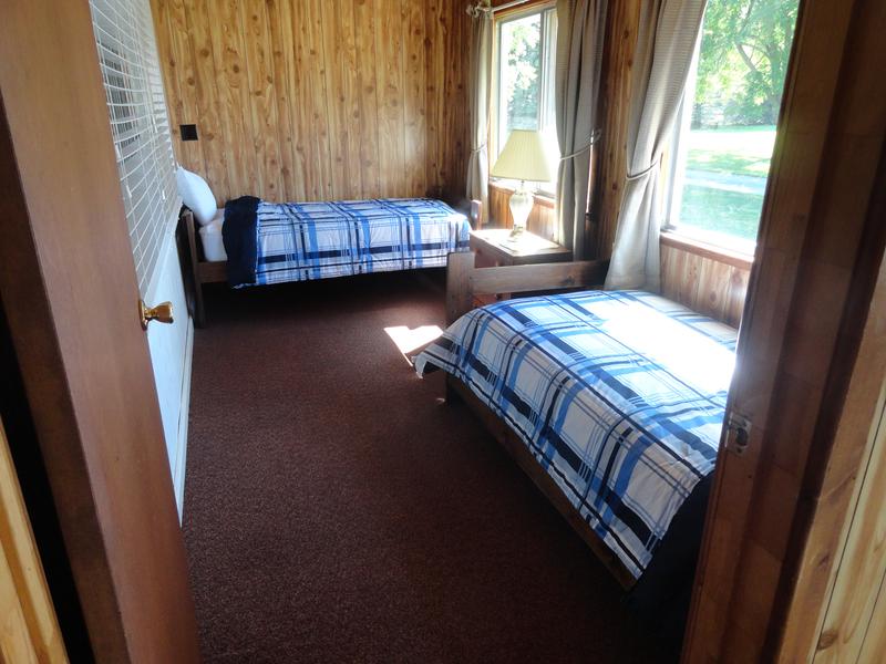 Blue cottage bedroom