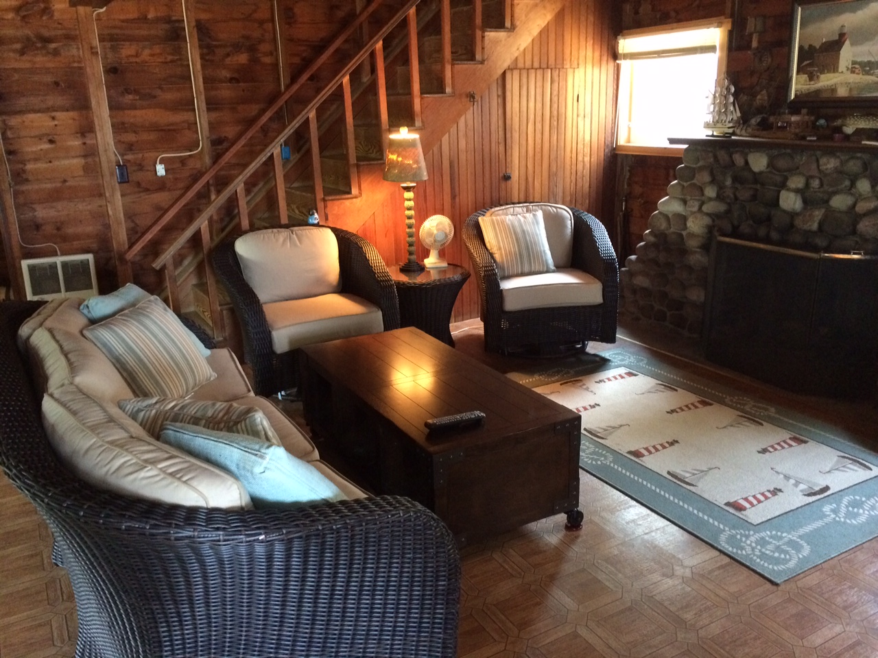 North cottage living room