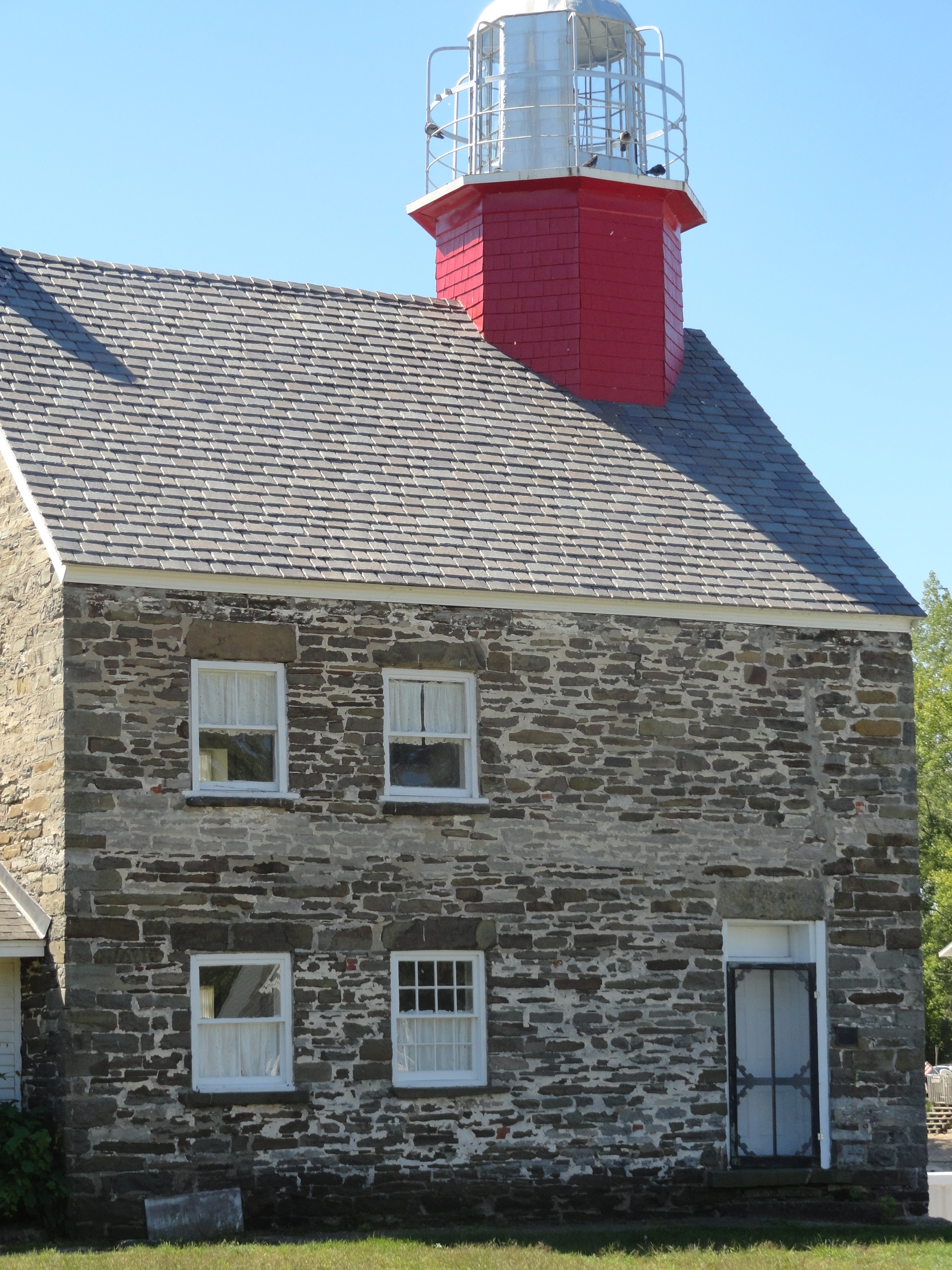 Lateral view of lighthouse