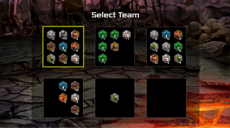 WIP: Team Selection Screen