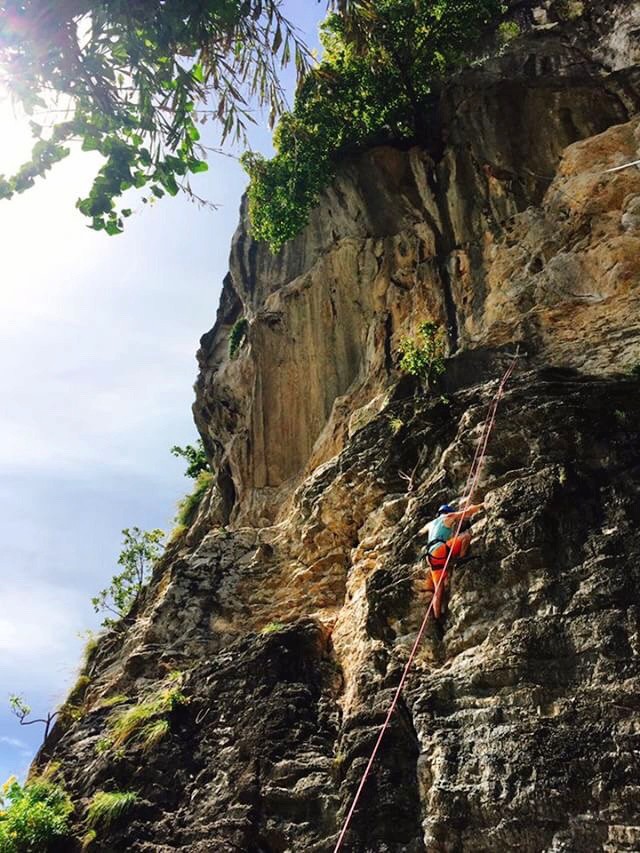 Some insane rock climbing by Railay beach.