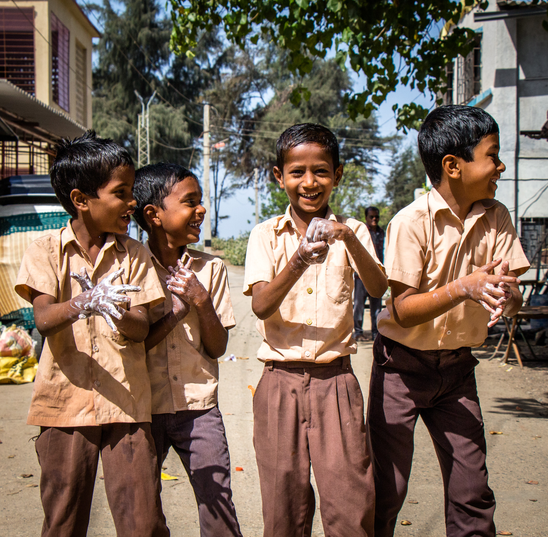 Happy Kids At Z.P. Urdu School,India