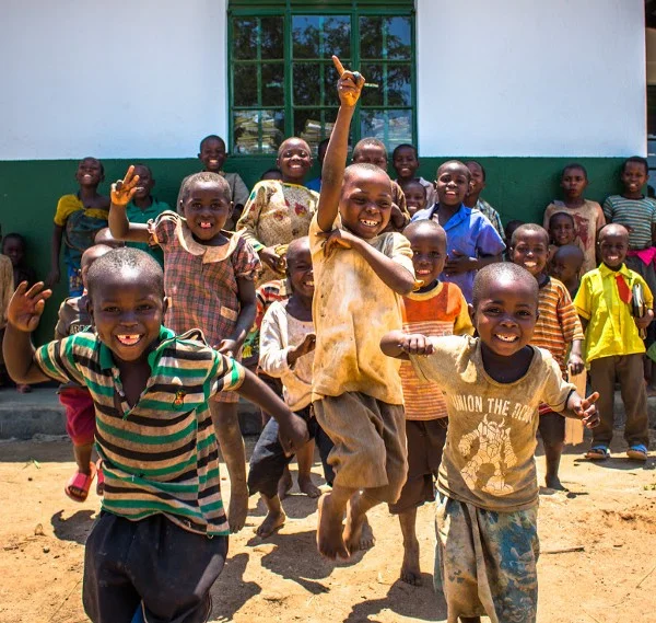 Children of the Bukompe refugee camp/village.
