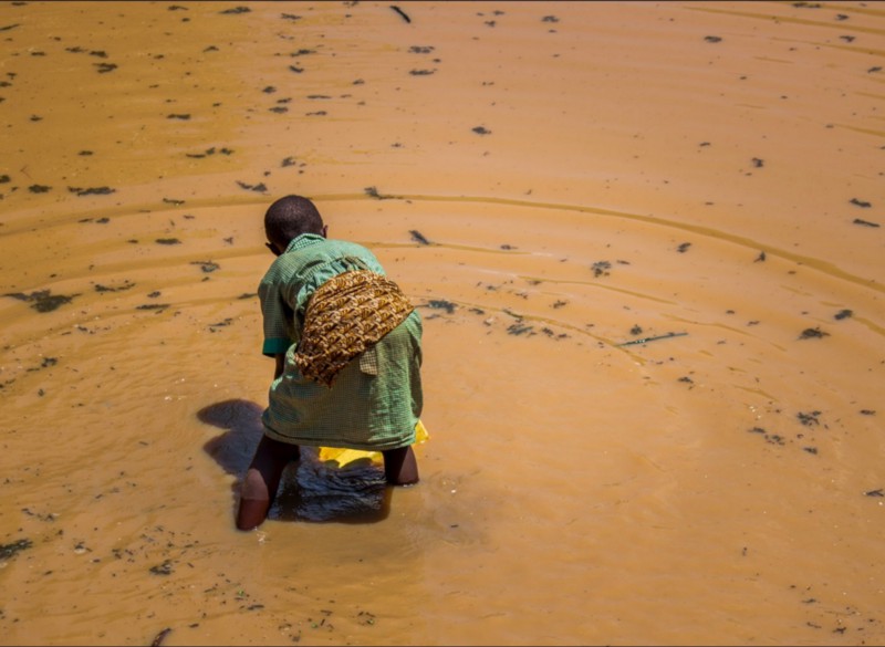 This is water, not chocolate milk… This was the most stagnant water I had ever seen, and was the only source of water for Bukompe. It was a breeding pool for malaria and other diseases.
