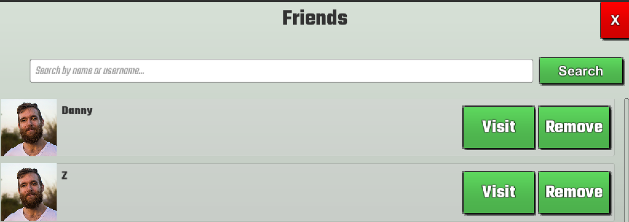 SkillUp prototype Friends Section