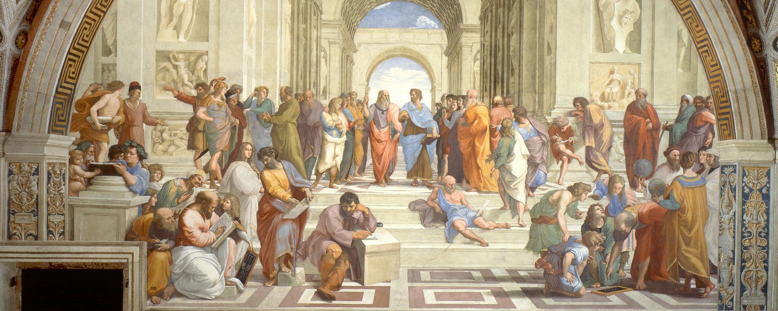 Painting of the School of Athens, by Raphael (1511 AD)
