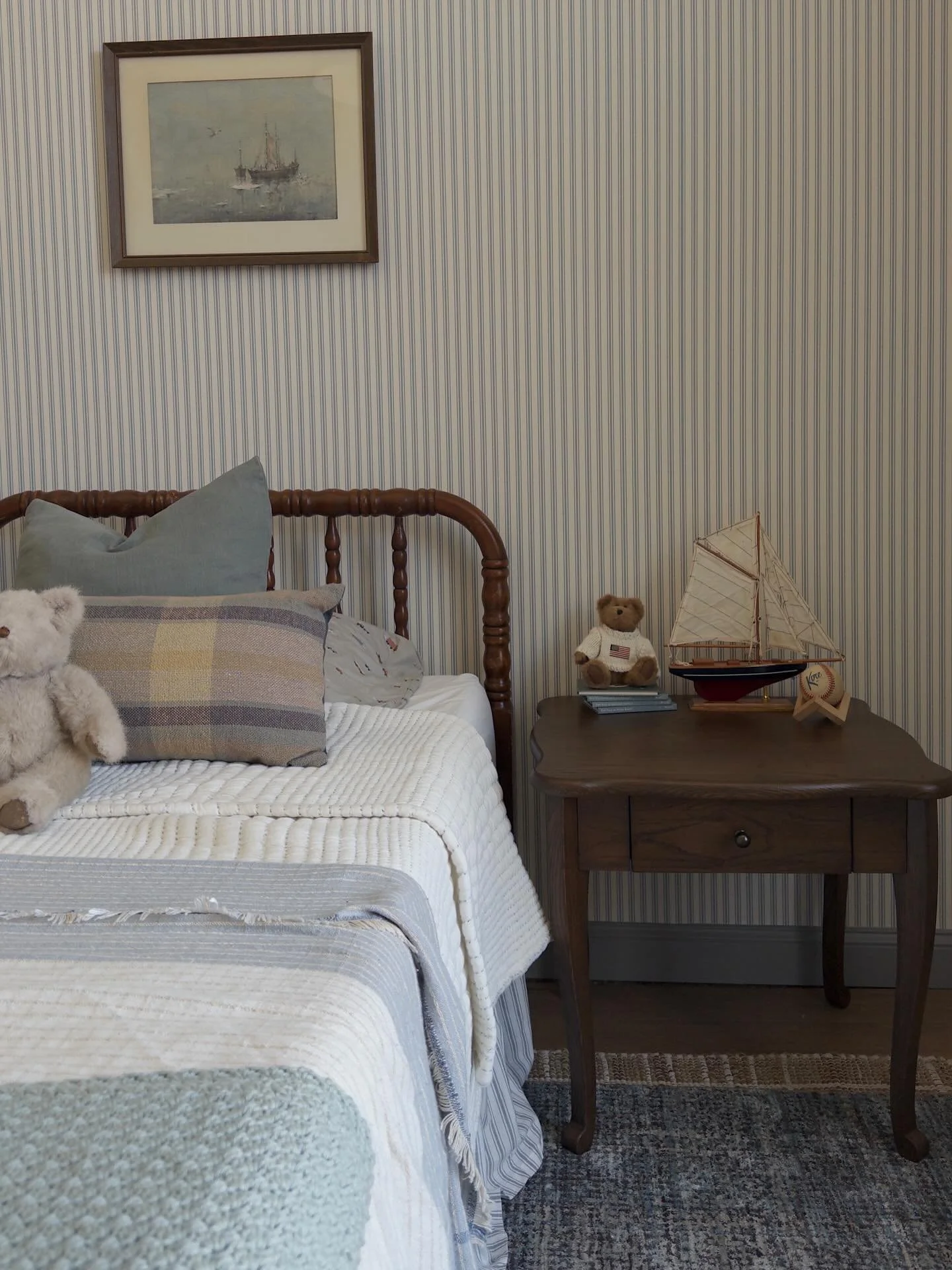 the most perfect addition to henry&rsquo;s room from @joonloloi 🧸⚾️