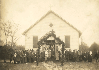  The original Church and Parishioners