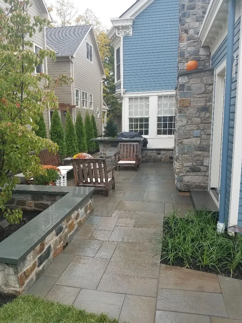 feature walls for patios on Patios Waitkus Design Landscape Architecture Construction