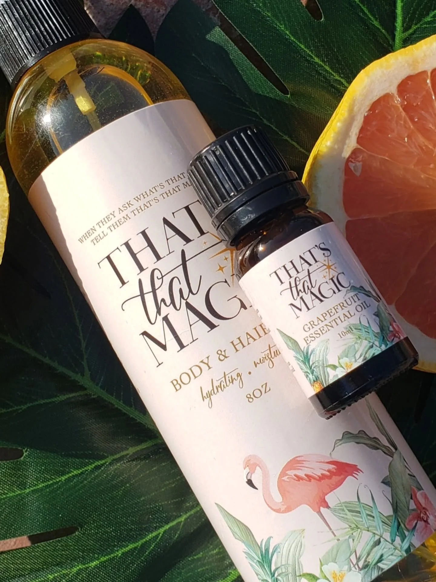 ✨ DAY 2 DEAL: DOUBLE THE MAGIC ✨

Buy Any Full-Size Body Oil &rarr; Get FREE Grapefruit Essential Oil

✨ BENEFITS OF MIXING GRAPEFRUIT ESSENTIAL OIL WITH THAT&rsquo;S THAT MAGIC OIL

&bull; Boosts natural glow with a fresh, radiant finish
&bull; Help
