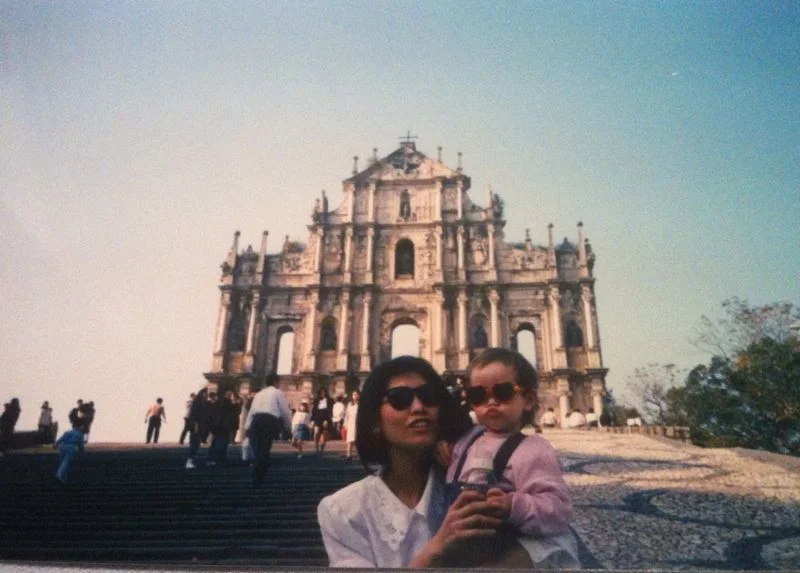 My mum and me in Macau