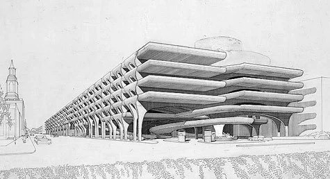 Temple Street Parking Garage, 1959-1963
