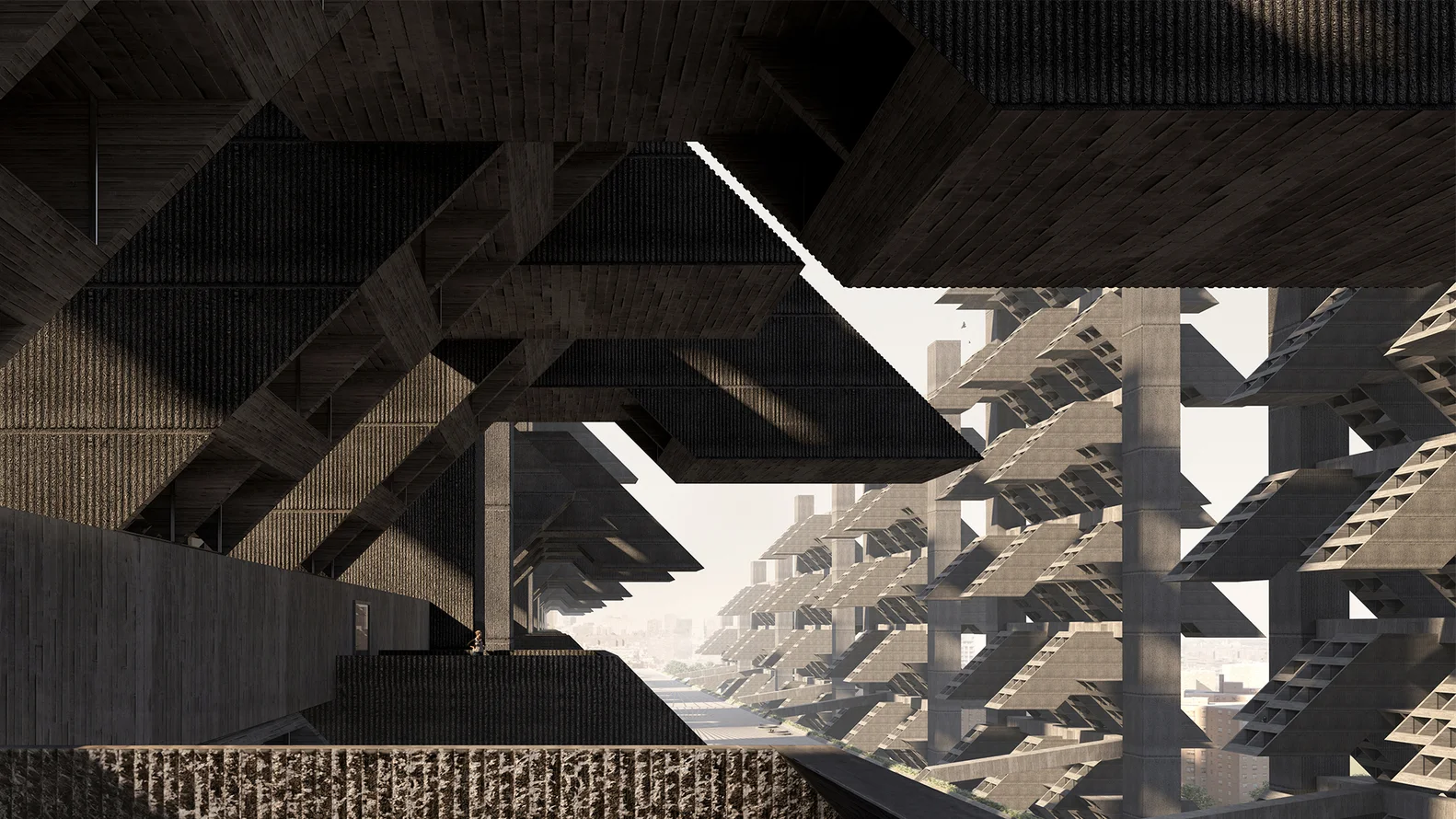 View from a terrace in the high-rises. Image: Lasse Lyhne-Hansen